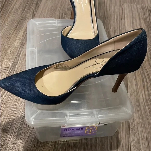 Jessica Simpson Blue Women's Heels - Picture 3 of 6